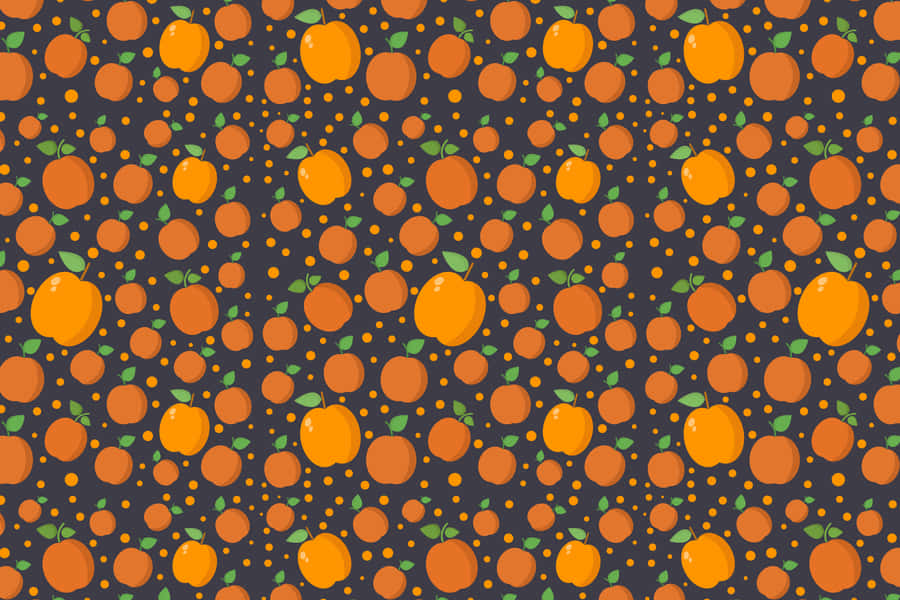 Apricot Pattern Wallpaper