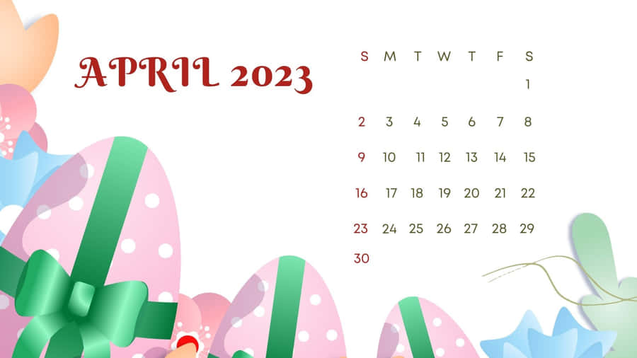 April 2023 Calendar Wallpaper