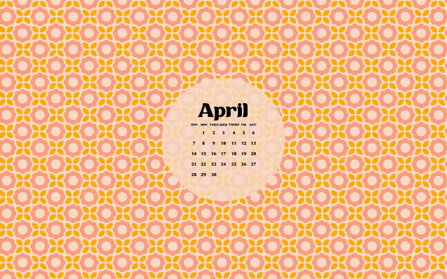 April Calendar Background Design Wallpaper