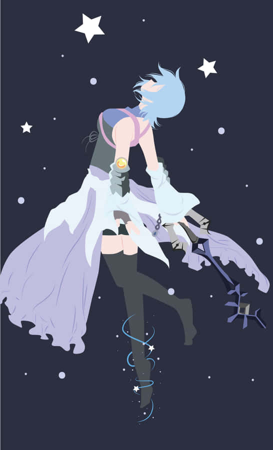 Aqua, A Keyblade Master In The World Of Kingdom Hearts Wallpaper