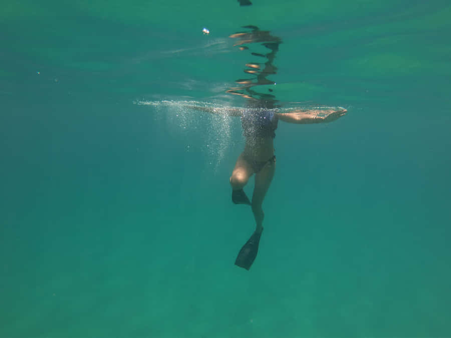 Aqua Green Abstract Wallpaper Wallpaper