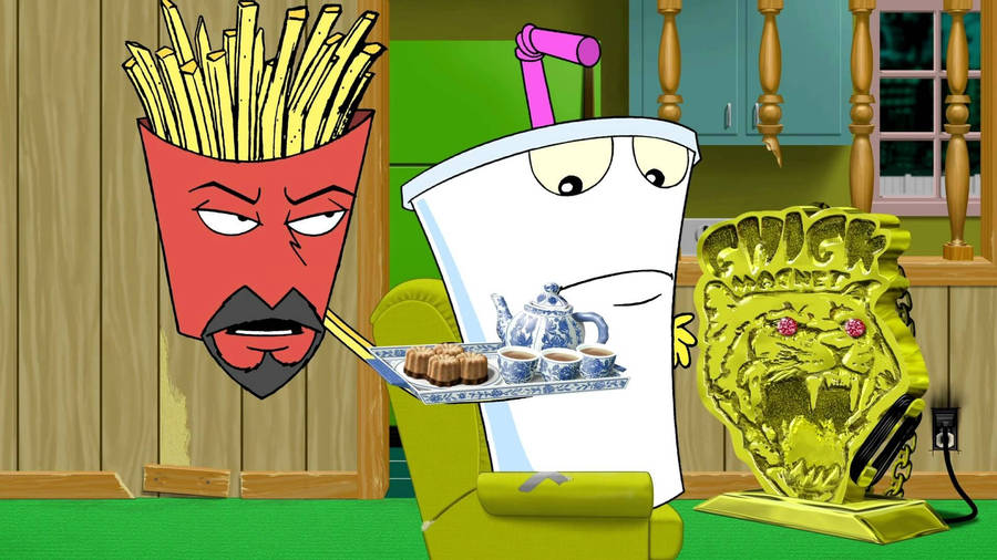 Aqua Teen Hunger Force Tea Time Wallpaper
