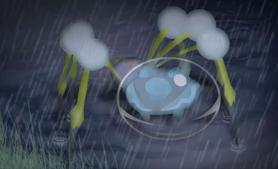 Araquanid Walking While Raining Wallpaper