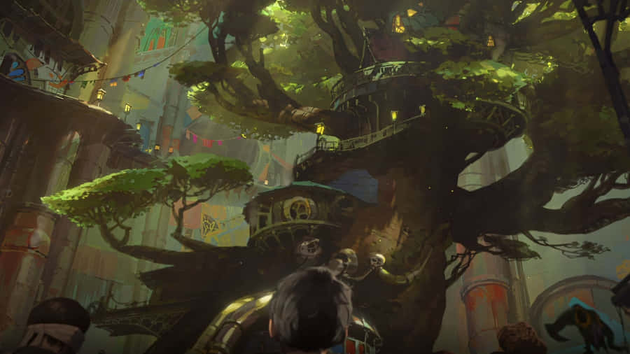 Arcane Season 2 Treehouse Hideout Wallpaper