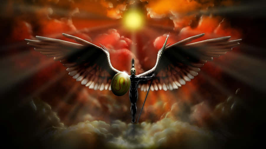 Archangel Michael Divine Protector Wallpaper