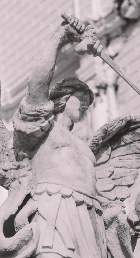 Archangel Michael Statue Wallpaper