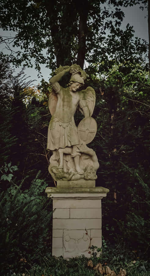 Archangel Michael Statue Wallpaper