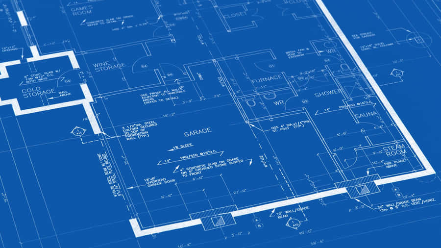 Architectural Blueprint Design Wallpaper