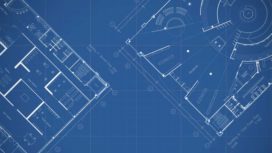 Architectural Blueprint Design Wallpaper