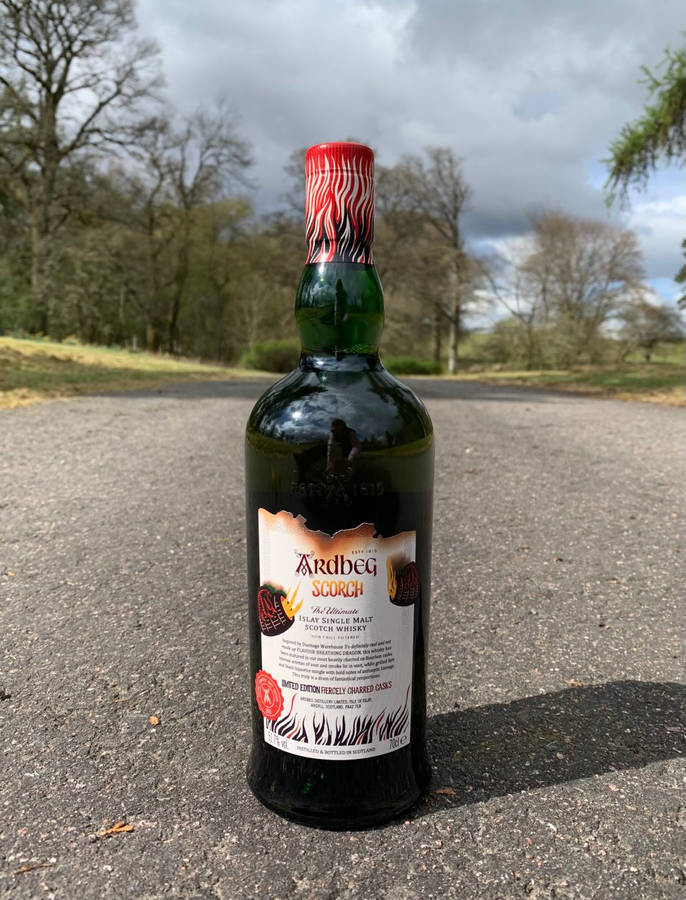 Ardbeg Scorch In The Middle Of The Road Wallpaper