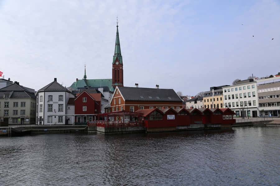 Arendal Waterfrontand Architecture Wallpaper