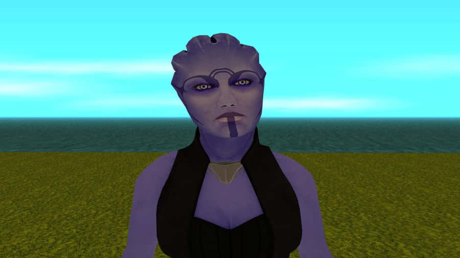 Aria T'loak, The Powerful And Dangerous Asari From Mass Effect Wallpaper
