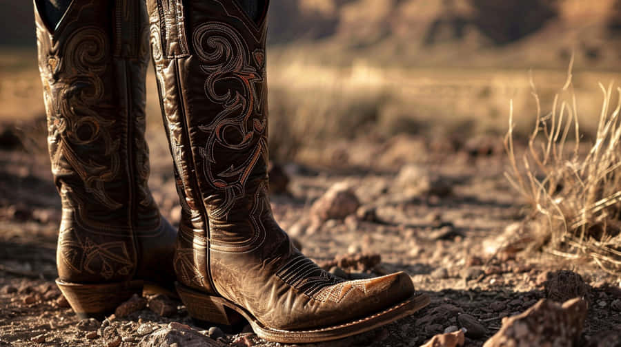 Ariat Western Boots Desert Wallpaper