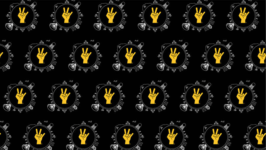 Arizona State University Sign Pattern Wallpaper