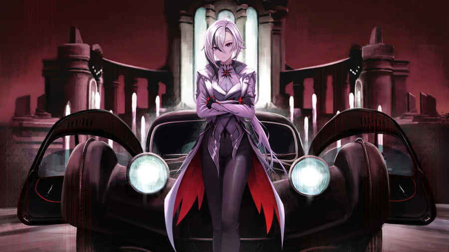 Arlecchino Character Art Wallpaper