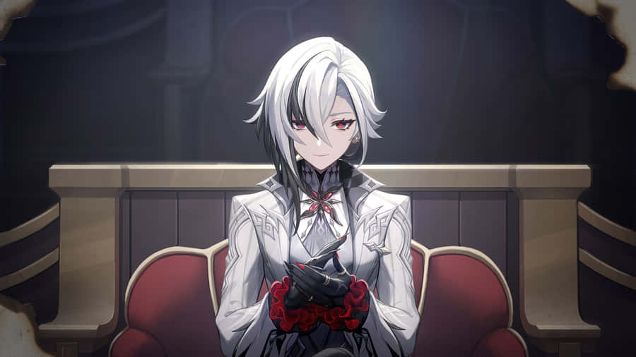 Arlecchino Character Art Wallpaper