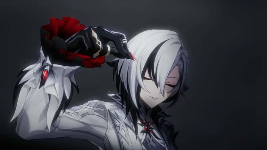 Arlecchino Character Pose Wallpaper