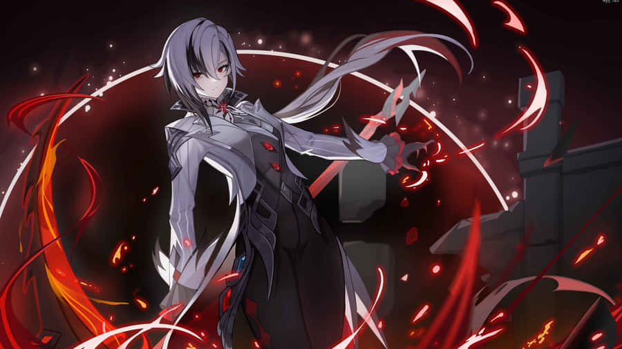 Arlecchino Dark Fantasy Character Wallpaper