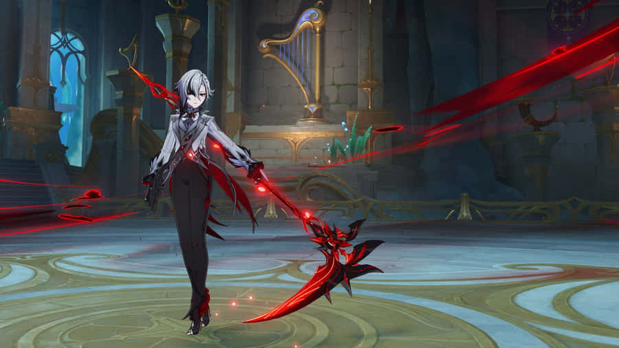 Arlecchino Genshin Impact Character Wallpaper