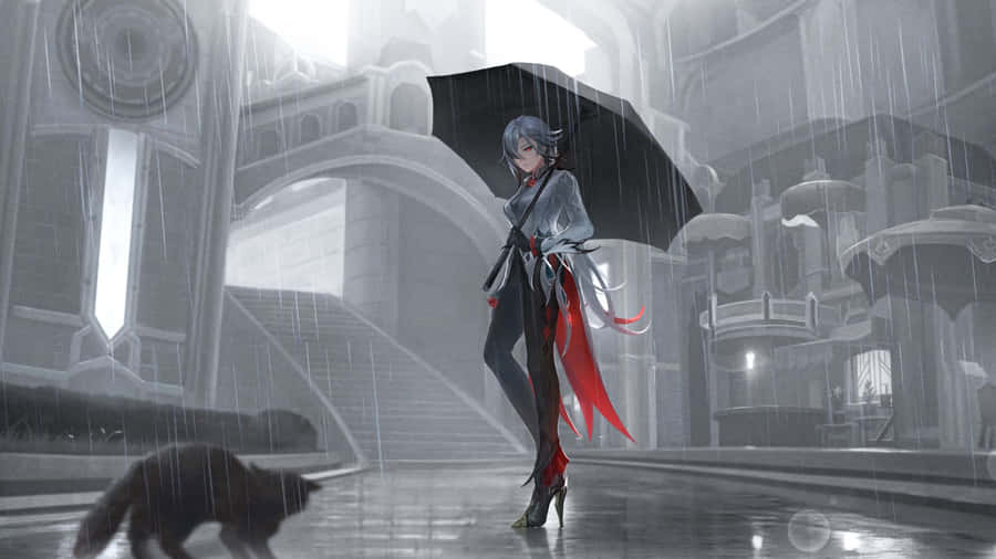 Arlecchino Style Character Wallpaper