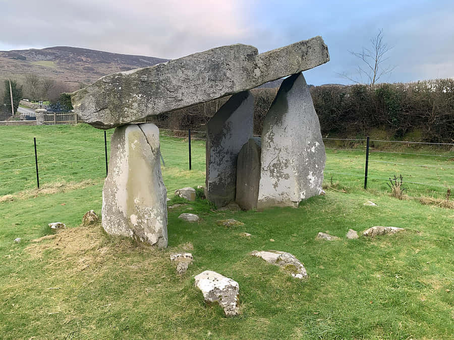 Armagh Megalithic Dolmen Landscape Wallpaper