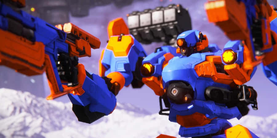 Armored Core Mechsin Combat Wallpaper