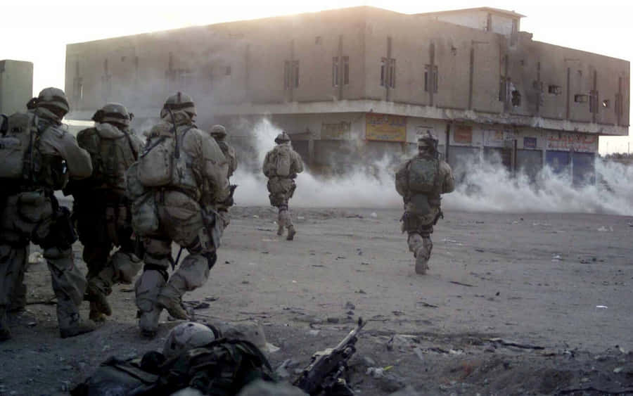 Army Rangers Urban Combat Operation Wallpaper