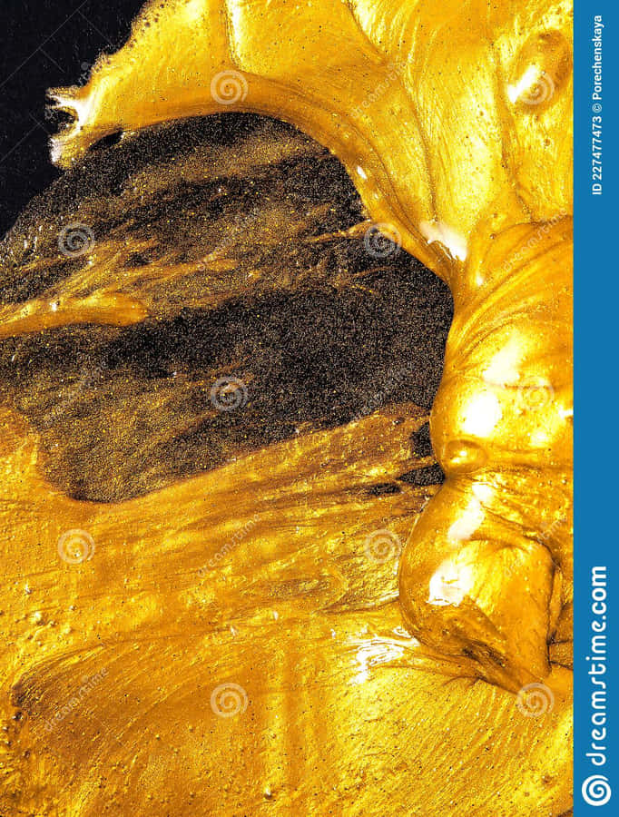 Aromatic Brown And Glittering Gold Wallpaper