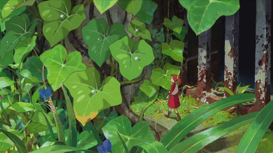 Arrietty And Shawn Exploring The Secret World Together Wallpaper