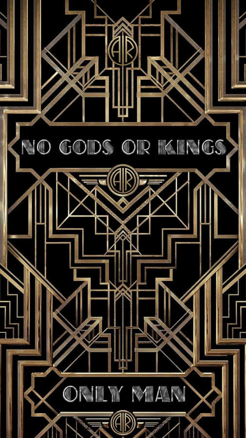 Art Deco Gatsby Quote Wallpaper