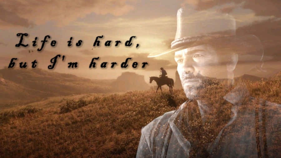 Arthur Morgan Life Quote Wallpaper