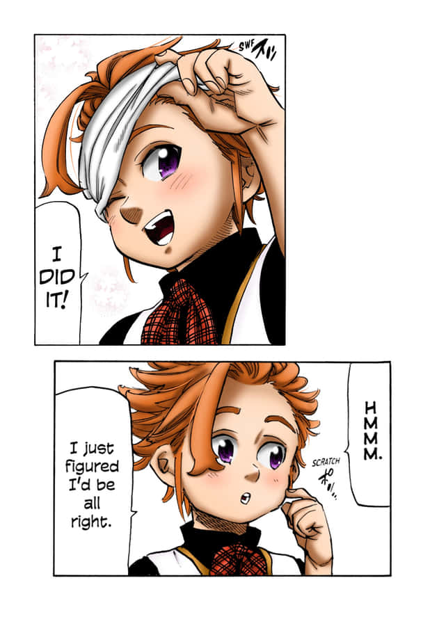 Arthur Pendragon In Action In The Seven Deadly Sins Anime Wallpaper