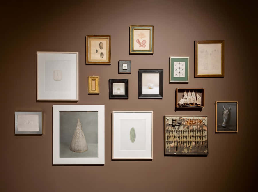 Artwork Collage Wall Display Seoul Museum Wallpaper