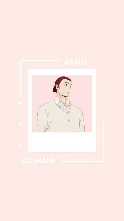 Asahi Azumane In Action On The Volleyball Court Wallpaper