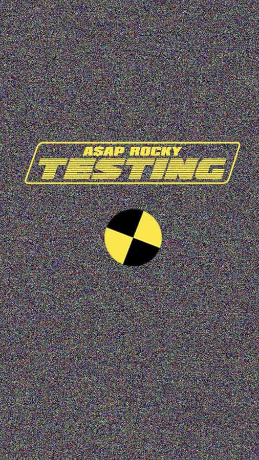 Asap Rocky Testing Gray Yellow Font Wallpaper