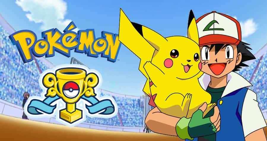 Ash Ketchum And His Trusty Pikachu Join The Pokemon League Wallpaper