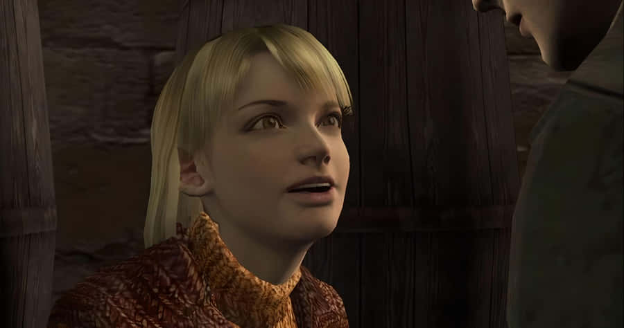 Ashley Graham From Resident Evil 4 In Action Wallpaper