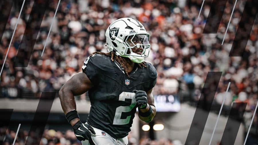 Ashton Jeanty Raiders Action Wallpaper