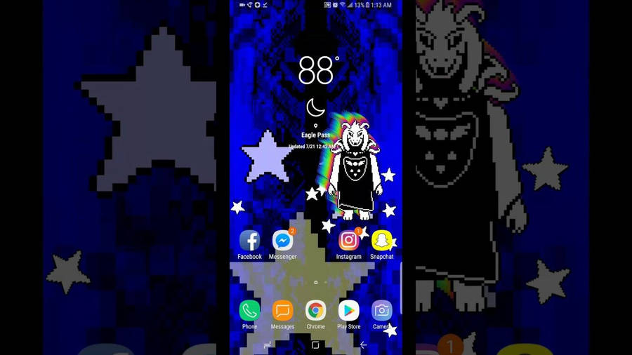 Asriel Dreemurr: Stay Determined Wallpaper