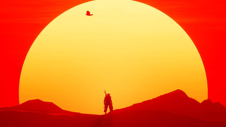 Assassin's Creed Bayek Silhouette Wallpaper