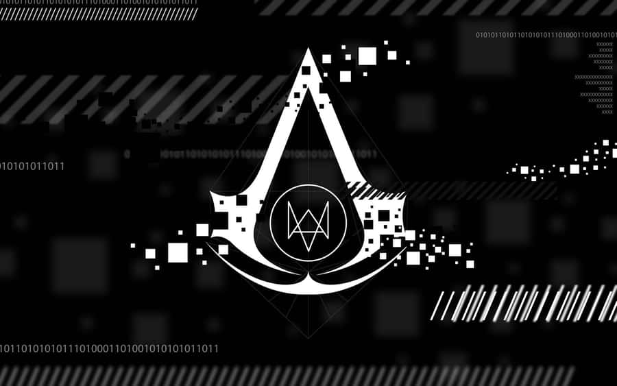 Assassin's Creed, Black And White, Logo, Hd Wallpaper Wallpaper