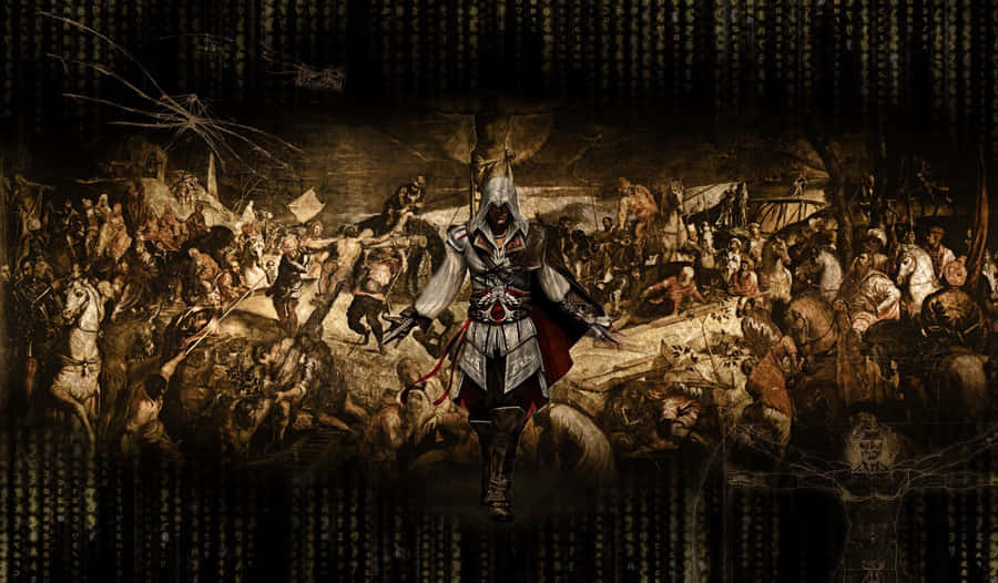 Assassin's Creed Ezio - A Moment Of Agility And Stealth Wallpaper