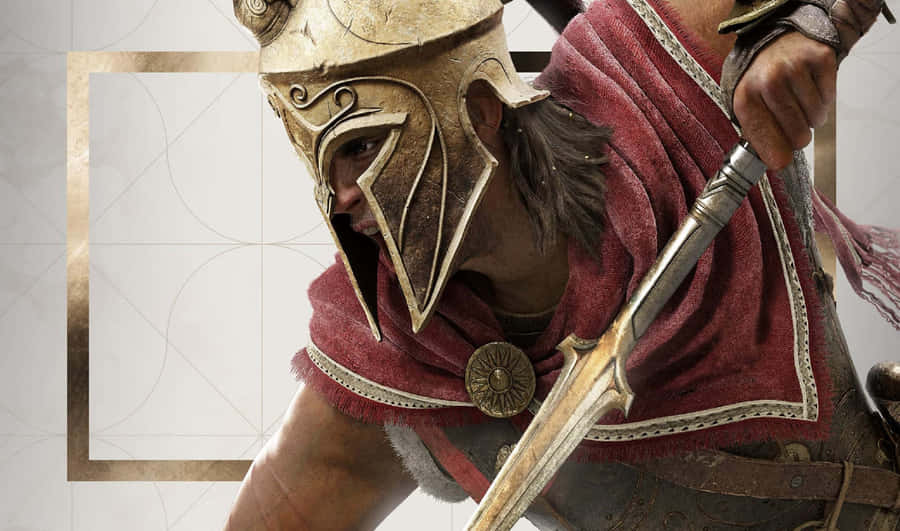 Assassin's Creed Hero Alexios Engaged In Action Wallpaper