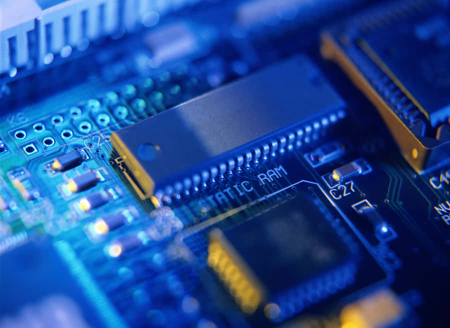 Assortment Of Multicolored Electronic Components Wallpaper