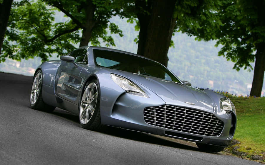 Aston Martin One-77 Showcasing Its Sleek Design And Powerful Presence Wallpaper