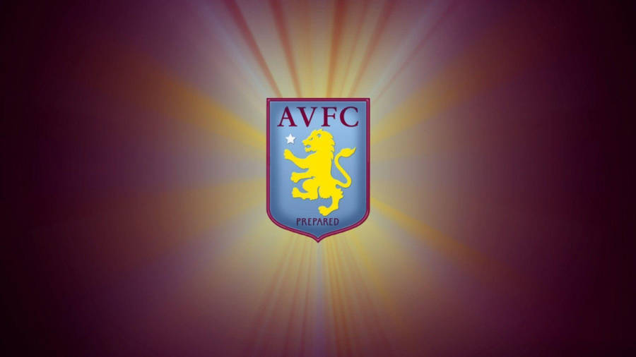 Aston Villa Striking Badge Wallpaper