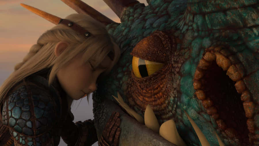 Astrid And Stormfly From How To Train Your Dragon The Hidden World Wallpaper