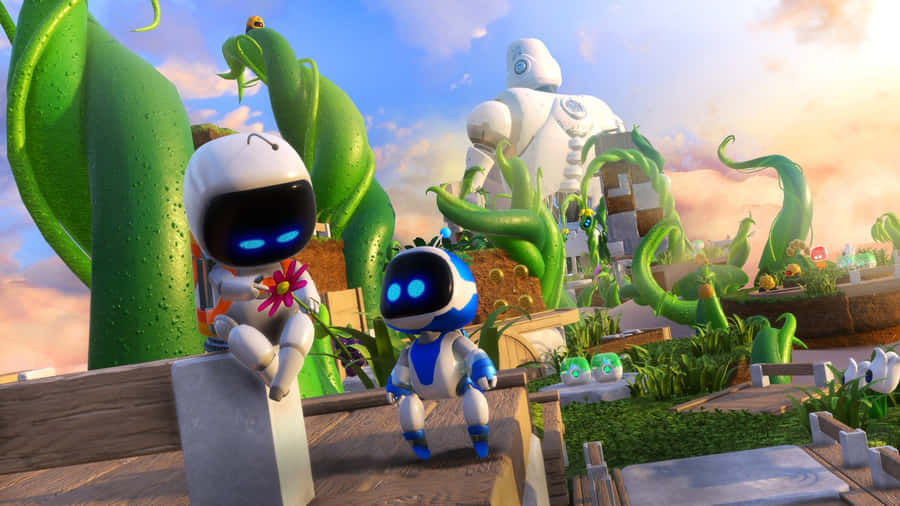 Astro Bot Adventure Gameplay Wallpaper