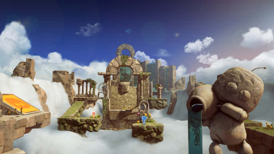 Astro Bot Adventure Gameplay Wallpaper