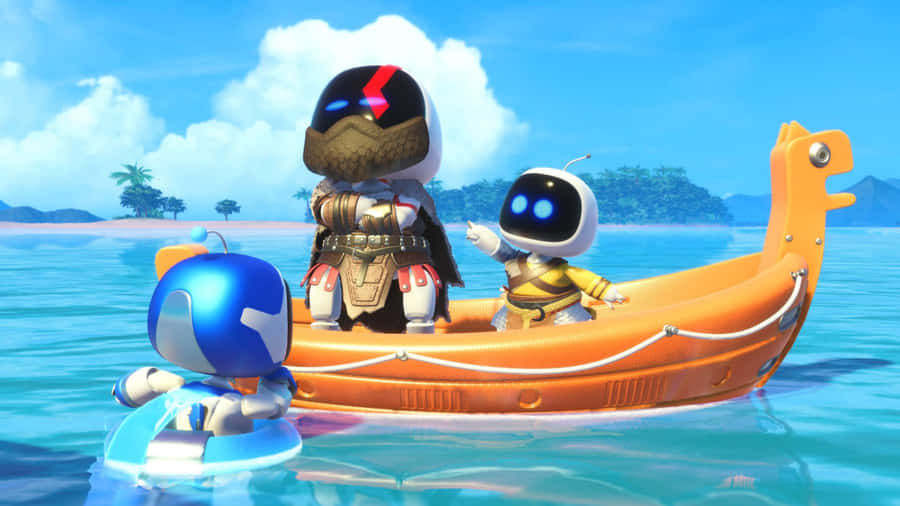 Astro Bot Island Adventure Wallpaper